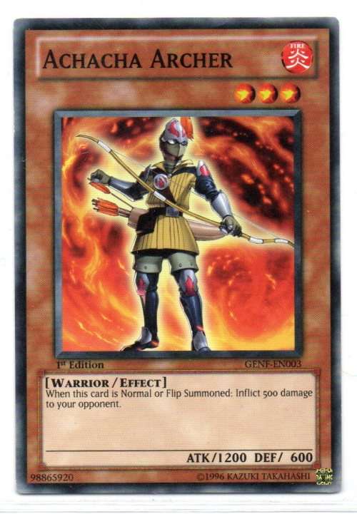 Yu-Gi-Oh! - Achacha Archer - 1st Ed/common - Generation Force (GENF-EN003)