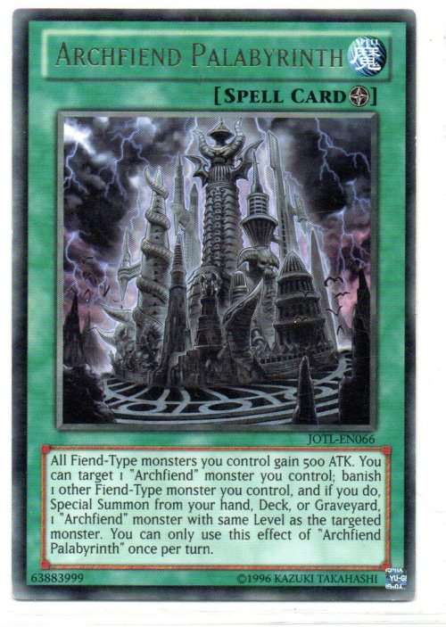Yu-Gi-Oh! - Archfiend Palabyrinth - Rare - Judgement of the Light (JOTL-EN066)