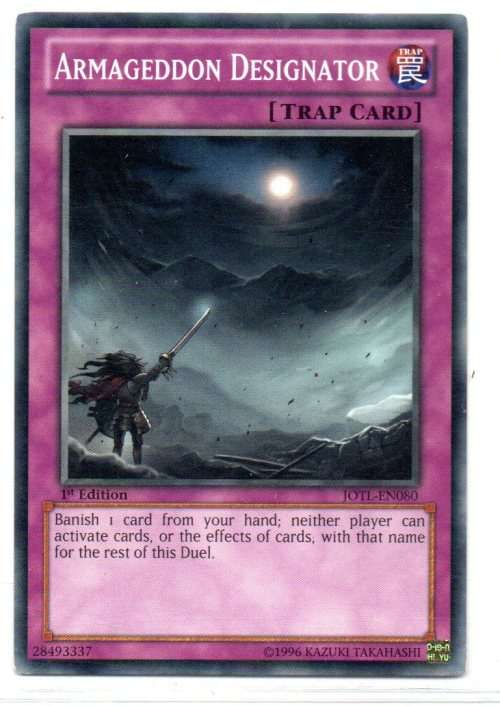 Yu-Gi-Oh! - Armageddon Designator - Short Print/1st Ed/Common - Judgement of the Light (JOTL-EN080)