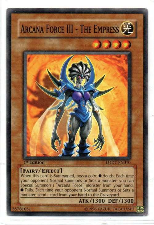 Yu-Gi-Oh! - Arcana Force III - The Empress - 1st Ed/Common - Light of Destruction (LODT-EN010)