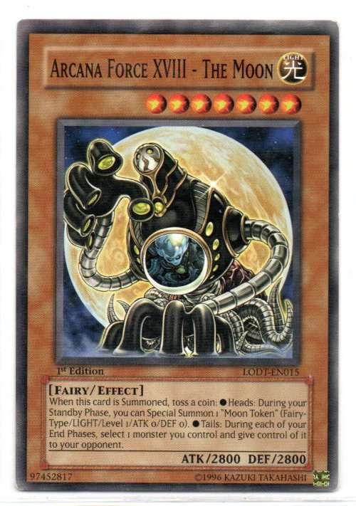 Yu-Gi-Oh! - Arcana Force XVIII - The Moon - 1st Ed/Common - Light of Destruction (LODT-EN015)