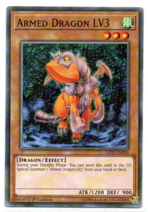 Yu-Gi-Oh! - Armed Dragon LV3 - 1st Ed/Common - Legendary Duelists: Ancient Millennium (LED2-EN025)