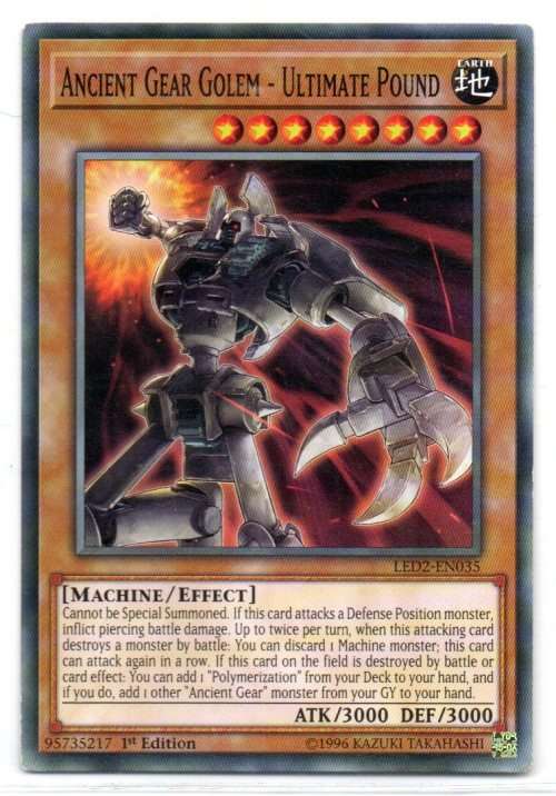 Yu-Gi-Oh! - Ancient Gear Golem - Ultimate Pound - 1st Ed/Common - Legendary Duelists: Ancient Mille