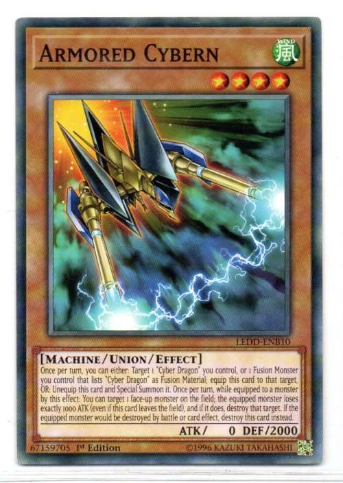 Yu-Gi-Oh! - Armored Cybern - 1st Ed/Common - Legendary Dragon Decks (LEDD-ENB10)