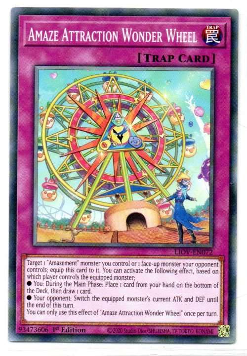 Yu-Gi-Oh! - Amaze Attraction Wonder Wheel - 1st Ed/Common - Lightning Overdrive (LIOV-EN072)