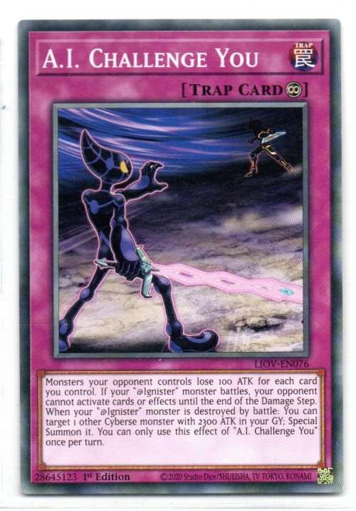 Yu-Gi-Oh! - A.I. Challenge You - 1st Ed/Common - Lightning Overdrive - LIOV-EN076)