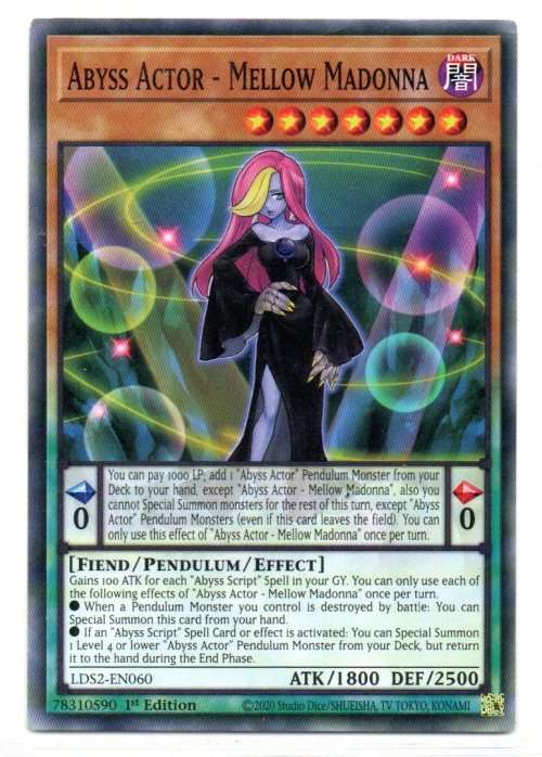 Yu-Gi-Oh! -Abyss Actor  - Mellow Madonna - 1st Ed/Common - Legendary Duelists: Season 2 (LDS2-EN060)