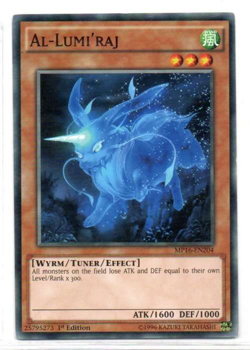 Yu-Gi-Oh! - Al-Lumi`Raj - 1st Ed/Common - 2016 Mega-Tin Mega Pack (MP16-EN024)