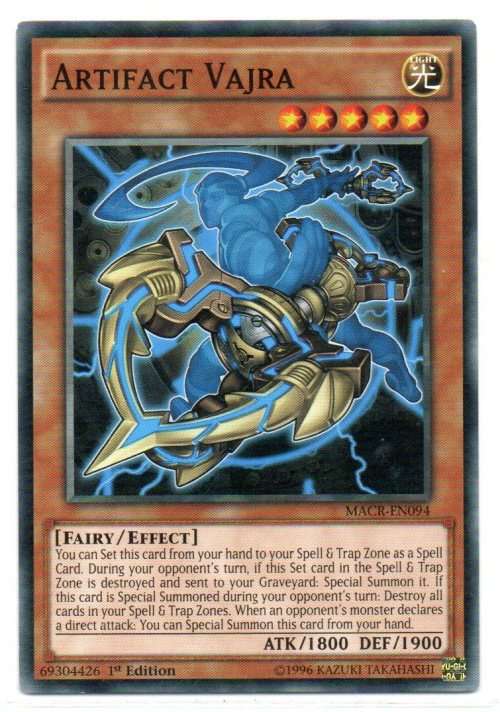 Yu-Gi-Oh! - Artifact Vajra - 1st Ed/Common - Maximum Crisis (MACR-EN094)