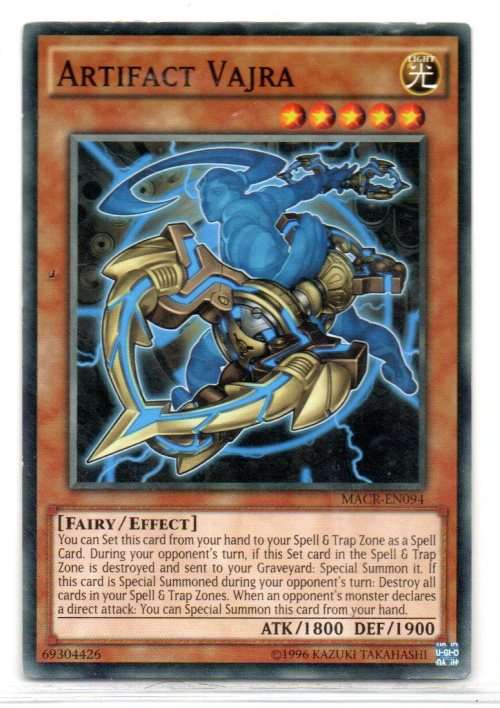 Yu-Gi-Oh! - Artifact Vajra - 1st Ed/Common - Maximum Crisis (MACR-EN094)