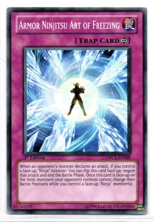 Yu-Gi-Oh! - Armor Ninjitsu Art of Freezing - 1st Ed/Common - Order of Chaos (ORCS-EN068)