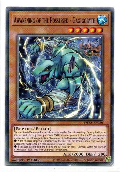 Yu-Gi-Oh! - Awakening of the Possessed - Gagigobyte - 1st Ed/Common - Phantom Rage (PHRA-EN020)