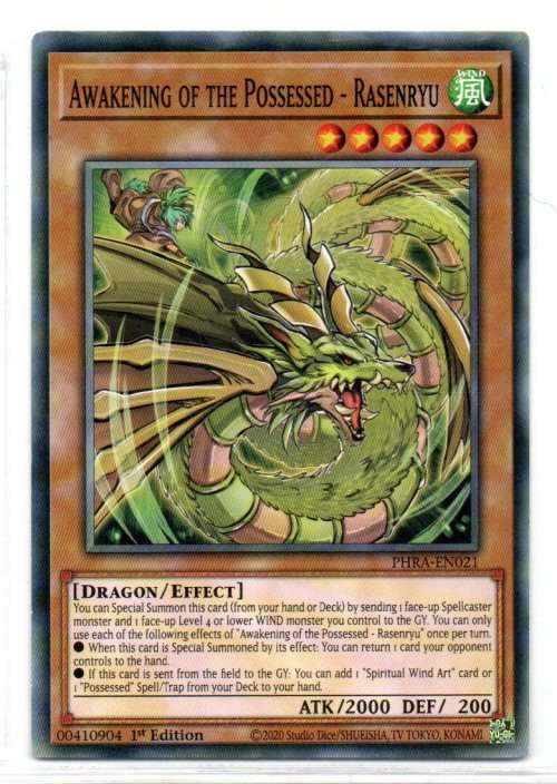Yu-Gi-Oh! - Armored Awakening of the Possessed -Rasenryu - 1st Ed/Common - Phantom Rage (PHRA-EN021)