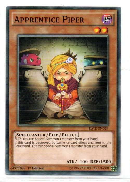 Yu-Gi-Oh! - Apprentice Piper - 1st Ed/Common - Raging Tempest (RATE-EN029)