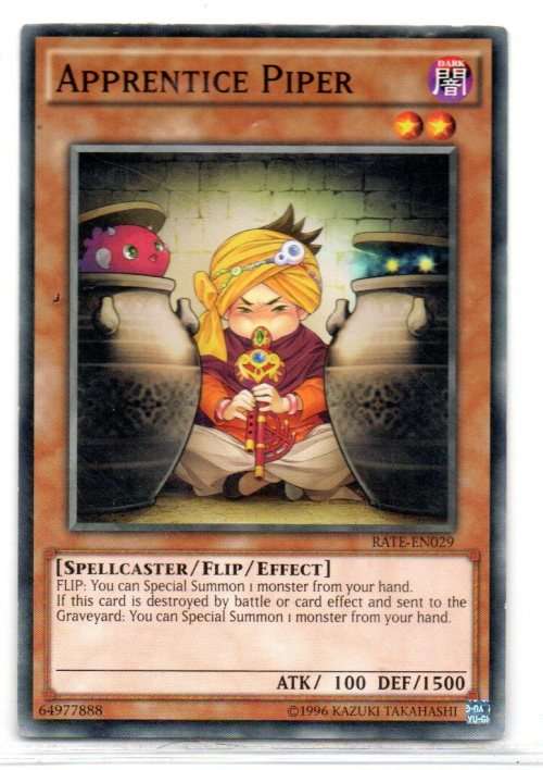 Yu-Gi-Oh! - Apprentice Piper - Common - Raging Tempest (RATE-EN029)