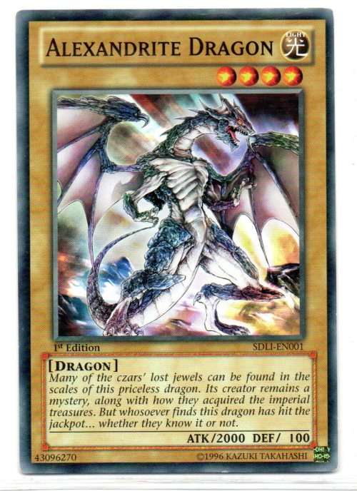 Yu-Gi-Oh! - Alexandrite Dragon - 1st Ed/Common - Realm of Light Structure Deck (SDLI-EN001)