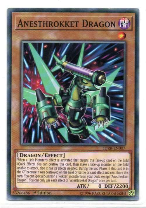 Yu-Gi-Oh! - Anesthrokket Dragon - 1st Ed/Common - Structure Deck: Rokket Revolt (SDRR-EN007)
