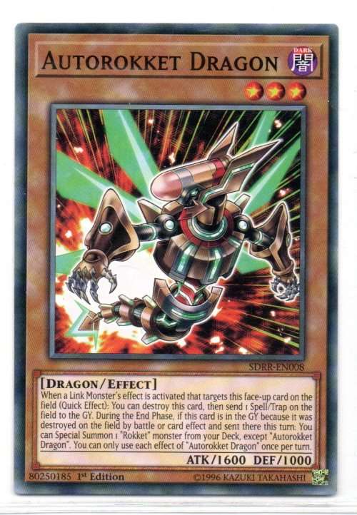 Yu-Gi-Oh! - Autorokket Dragon - 1st Ed/Common - Structure Deck: Rokket Revolt (SDRR-EN008)