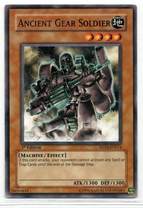 Yu-Gi-Oh! - Ancient Gear Soldier - 1st Ed/Common - Structure Deck: Machine Re-Volt (SD10-EN014)