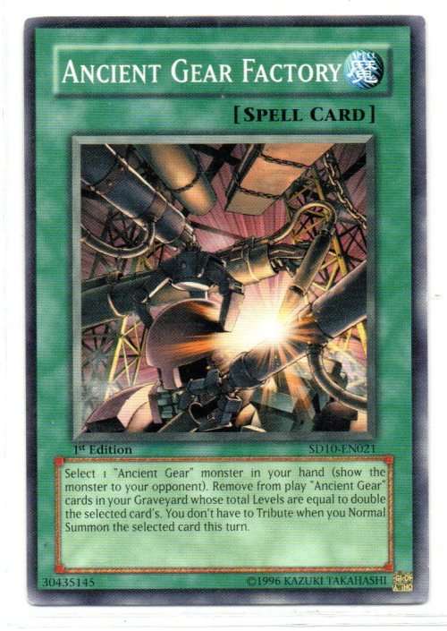 Yu-Gi-Oh! - Ancient Gear Factory - 1st Ed/Common - Structure Deck: Machine Re-Volt (SD10-EN021)