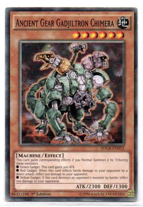 Yu-Gi-Oh! - Ancient Gear Gadjiltron Chimera - 1st Ed/Common - Geargia Rampage Structure Deck (SDGR-E