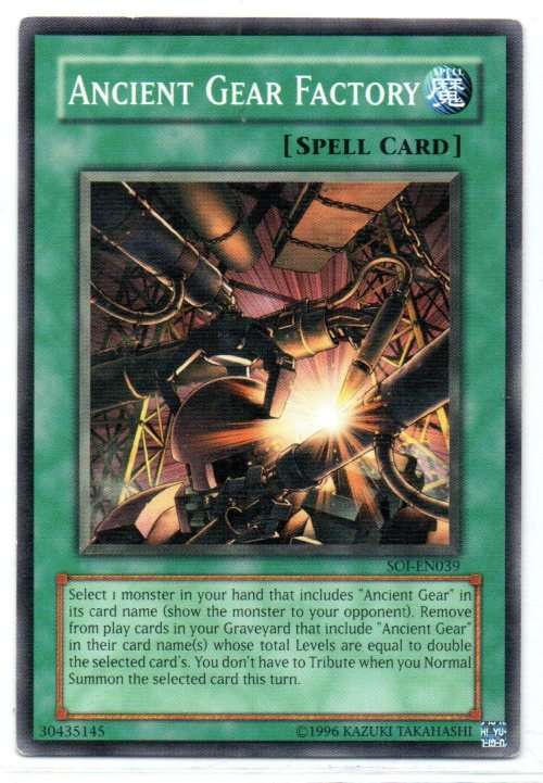 Yu-Gi-Oh! - Ancient Gear Factory - Common - Shadow of Infinity (SOI-EN039)