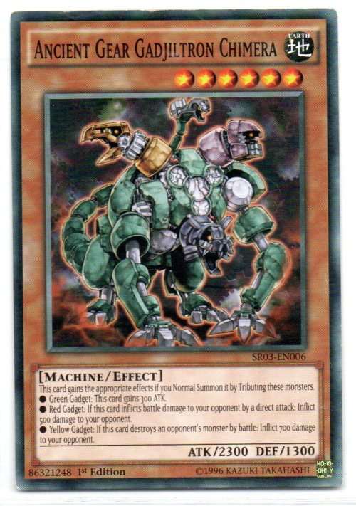 Yu-Gi-Oh! - Ancient Gear Gadjiltron Chimera - 1st Ed/Common - Machine Reactor Structure Deck (SR03-E
