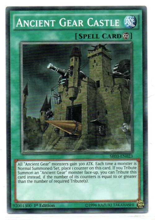 Yu-Gi-Oh! - Ancient Gear Castle - 1st Ed/Common - Machine Structure Deck (SR03-EN023)