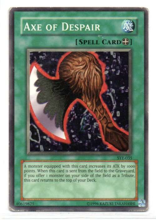 Yu-Gi-Oh! - Axe of Despair - Common - Starter Deck: Yugi Evolution (SYE-035)