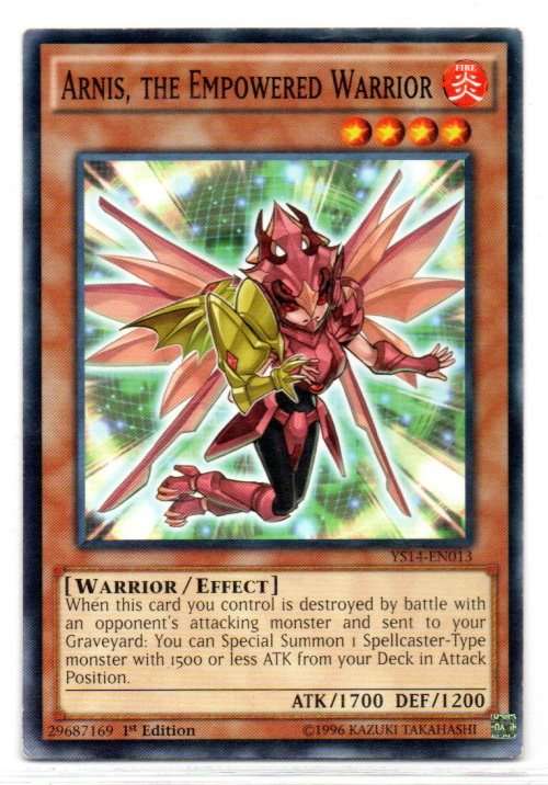 Yu-Gi-Oh! - Arnis, The Empowered Warrior - 1st Ed/Common - Super Starter: Space-Time Showdown (YS14-