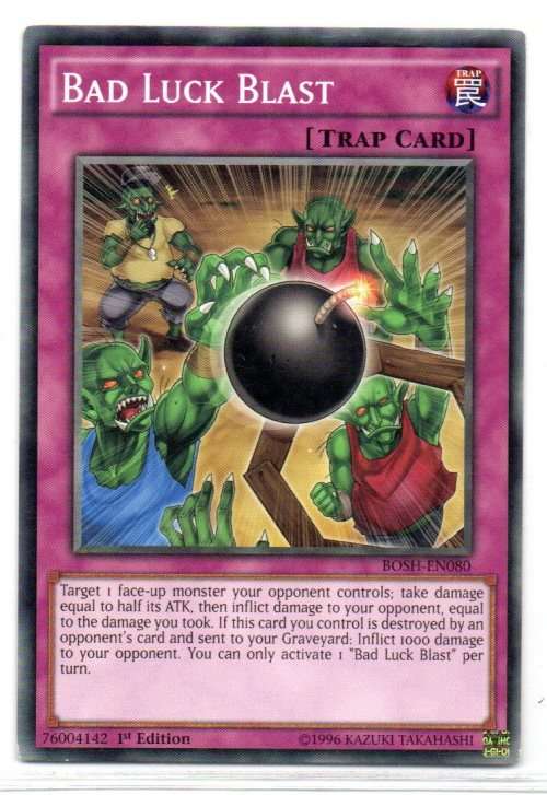 Yu-Gi-Oh! - Bad Luck Blast - 1st Ed/Short Print - Breakers of Shadow (BOSH-EN080)