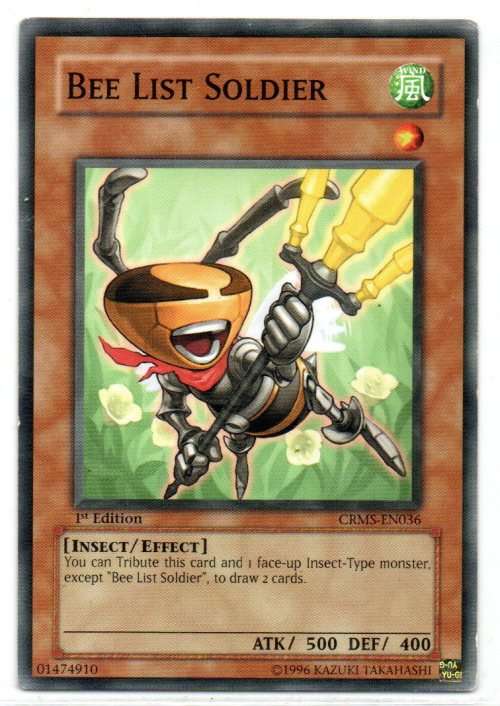 Yu-Gi-Oh! - Bee List Soldier - 1st Ed/Common - Crimson Crisis (CRMS-EN036)