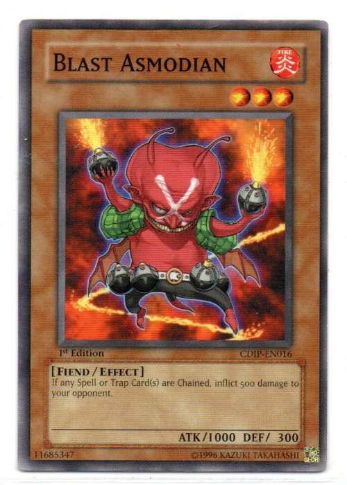 Yu-Gi-Oh! - Blast Asmodian - 1st Ed/Common - Cyberdark Impact (CDIP-EN016)