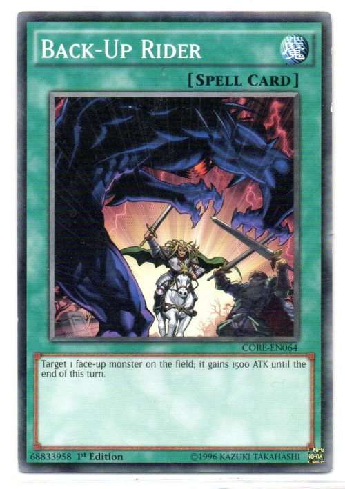 Yu-Gi-Oh! - Back-Up Rider - 1st Ed/Common - Clash of Rebellions (CORE-EN064)