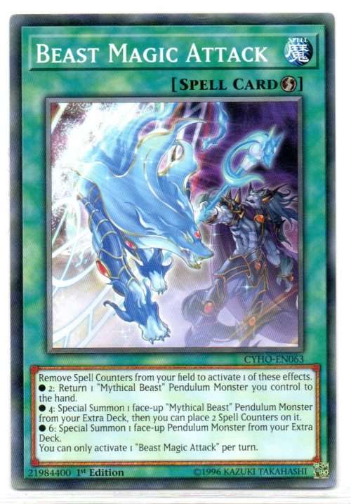 Yu-Gi-Oh! - Beast Magic Attack - 1st Ed/Common - Cybernetic Horizon (CYHO-EN063)