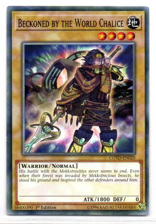 Yu-Gi-Oh! - Beckoned by the World Chalice - 1st Ed/Common - Code of the Duelist (COTD-EN020)