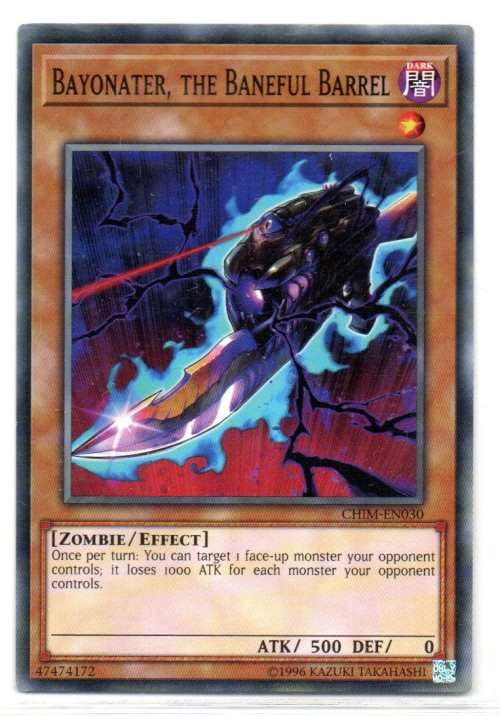 Yu-Gi-Oh! - Bayonater, the Baneful Barrel - Common - Chaos Impact (CHIM-EN030)