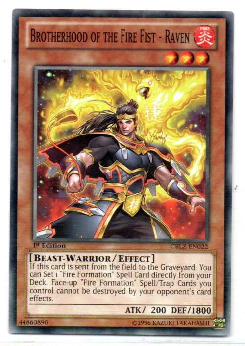Yu-Gi-Oh! - Brotherhood of the Fire Fist - Raven - 1st Ed/Common - Cosmo Blazer (CBLZ-EN022)