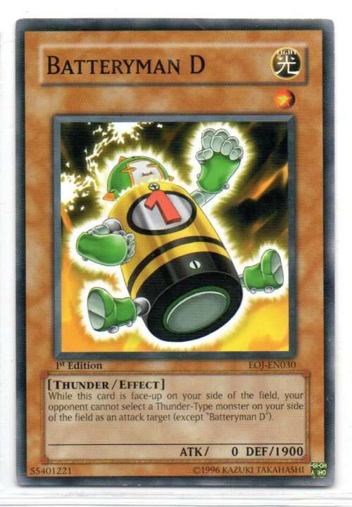 Yu-Gi-Oh! - Batteryman D - 1st Ed/Common - Enemy of Justice (EOJ-EN030)
