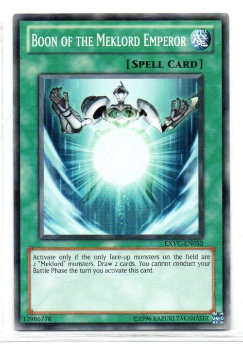 Yu-Gi-Oh! - Boon of the Meklord Emperor - Common - Extreme Victory (EXVC-EN050)