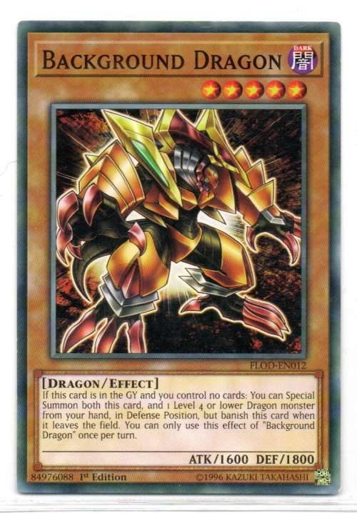 Yu-Gi-Oh! - Background Dragon - 1st/Ed Common - Flames of Destruction (FLOD-EN012)