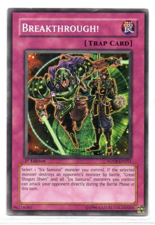 Yu-Gi-Oh! - Breakthrough! - 1st Ed/Common - Flames of Destruction (FLOD-EN051)