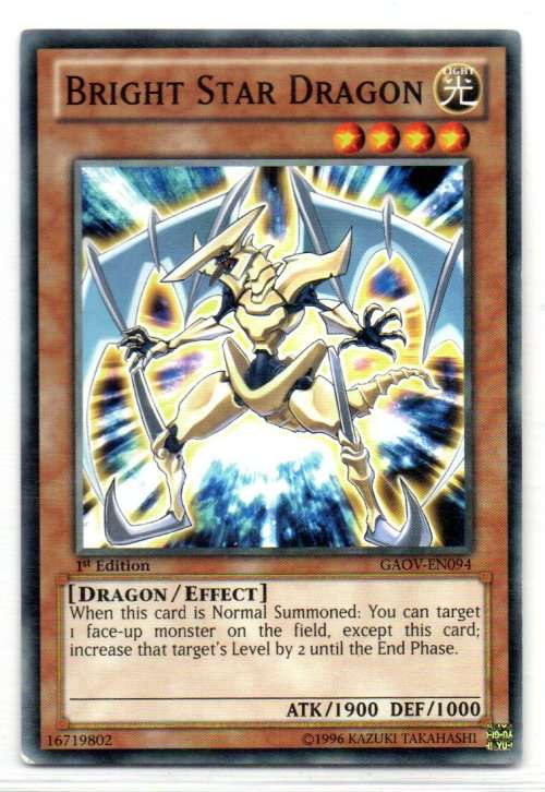 Yu-Gi-Oh! - Bright Star Dragon - 1st Ed/Common - Galactic Overlord (GAOV-EN094)