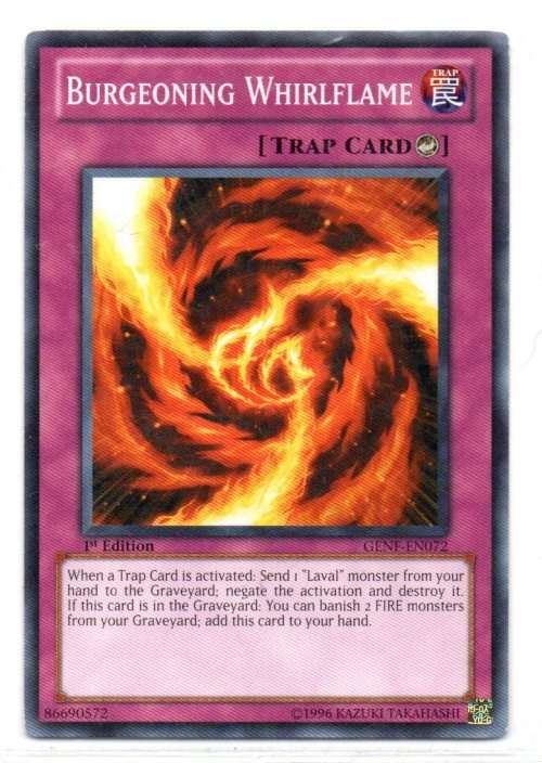 Yu-Gi-Oh! - Burgeoning Whirlflame - 1st Ed/Common - Generation Force (GENF-EN072)