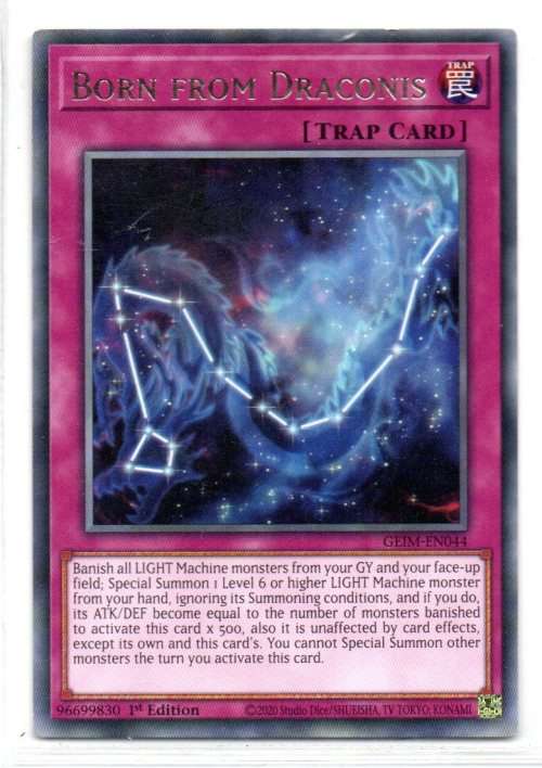 Yu-Gi-Oh! - Born From Draconis - 1st Ed/Rare - Genesis Impact (GEIM-EN044)