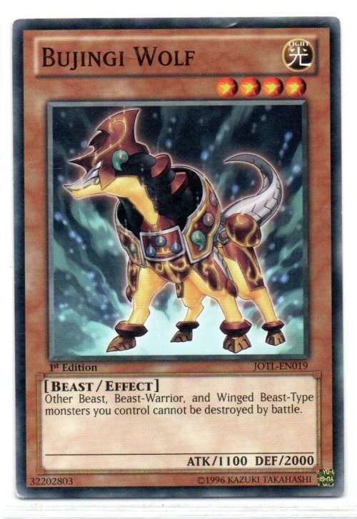 Yu-Gi-Oh! - Bujingi Wolf - 1st Ed/Common - Judgement of the Light (JOTL-EN019)