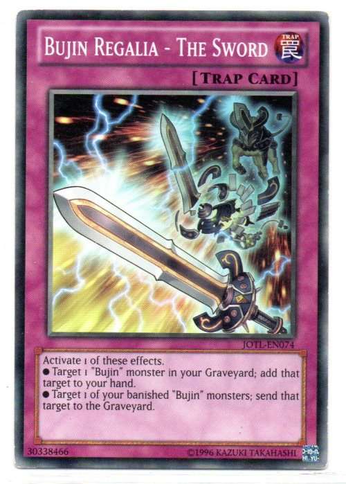Yu-Gi-Oh! - Bujin Regalia - The Sword - Common - Judgement of the Light (JOTL-EN074)