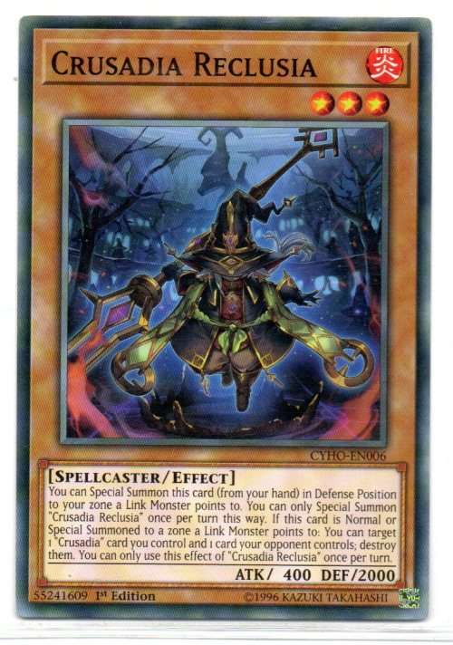 Yu-Gi-Oh! - Crusadia Reclusia - 1st Ed/Common - Cybernetic Horizon (CYHO-EN006)