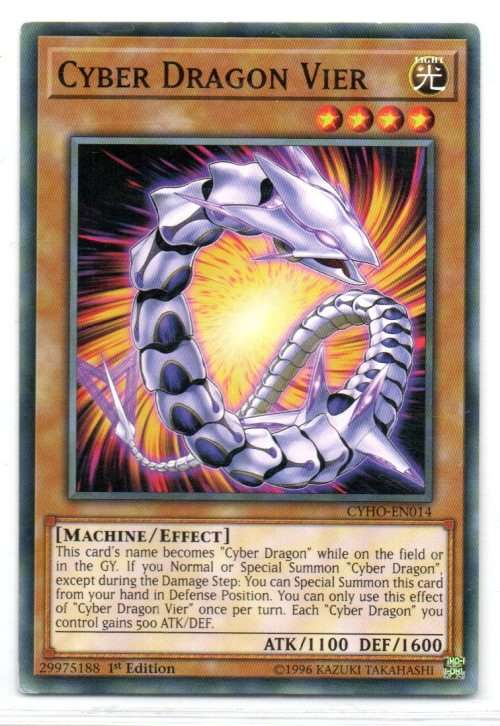 Yu-Gi-Oh! - Cyber Dragon Vier - 1st Ed/Common - Cybernetic Horizon (CYHO-EN014)