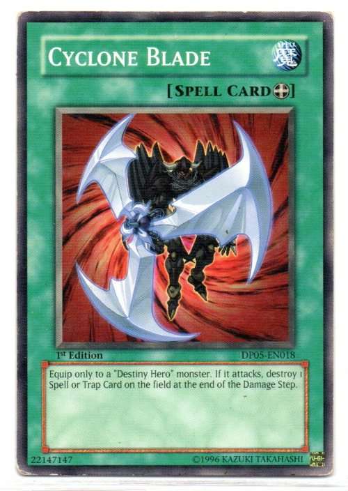 Yu-Gi-Oh! - Cyclone Blade - 1st Ed/Common - Duelist Pack: Aster Phoenix (DP05-EN018)